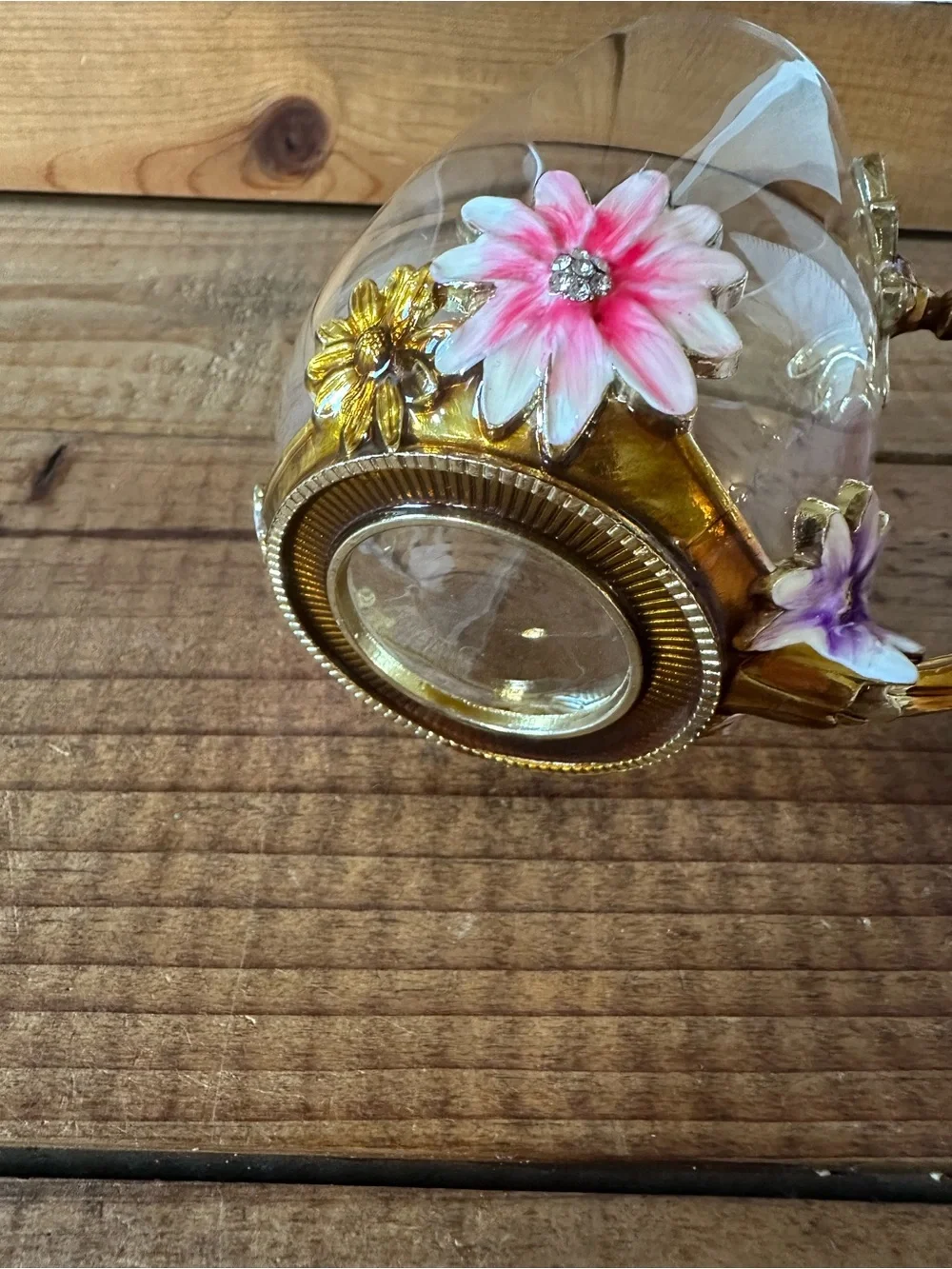 Arc of France Glass Floral Mug